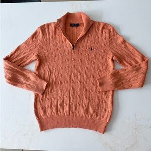 Polo Ralph Lauren silk cable knit sweater